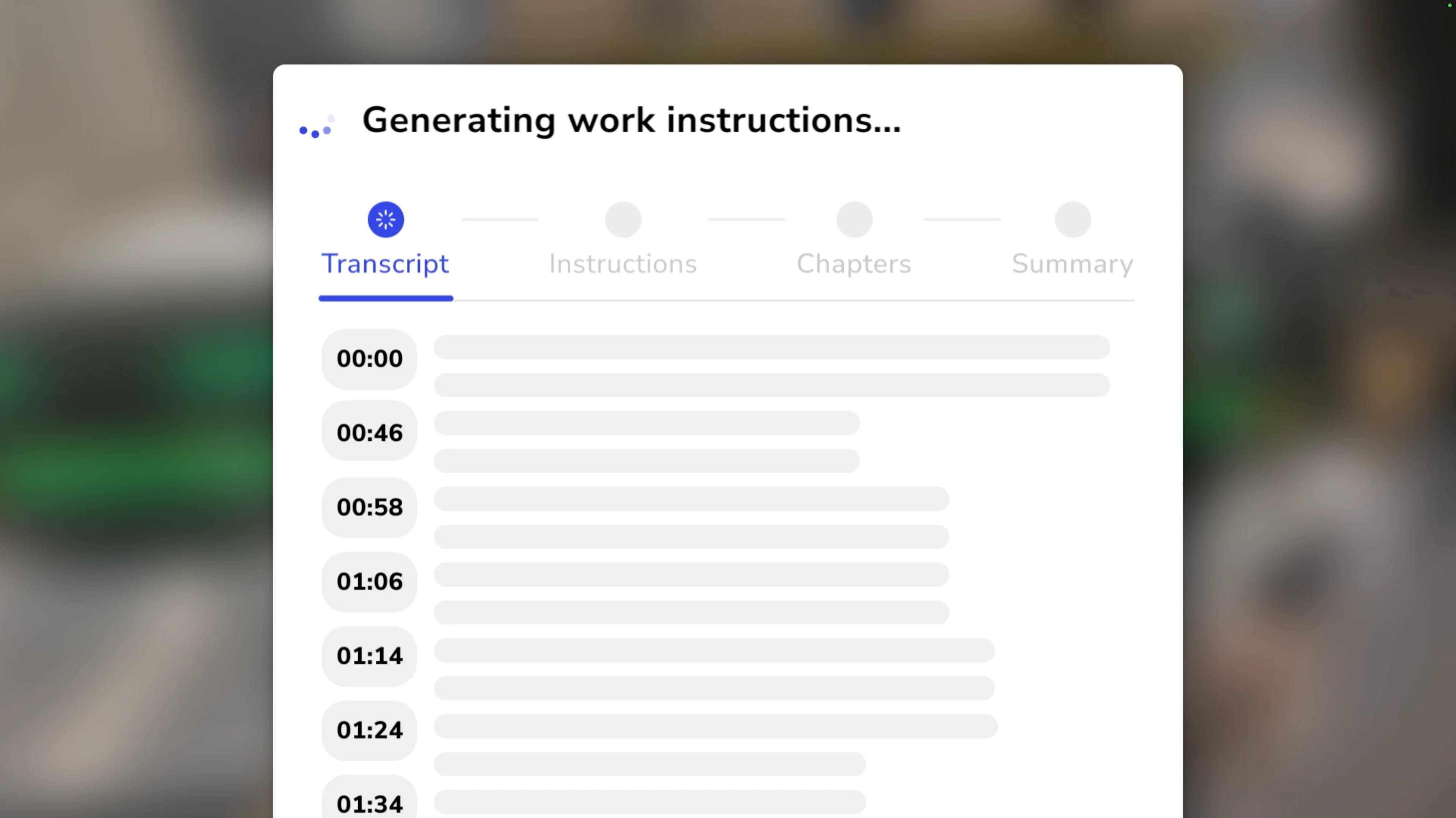 WorkWise — AI generating work instructions from captured video