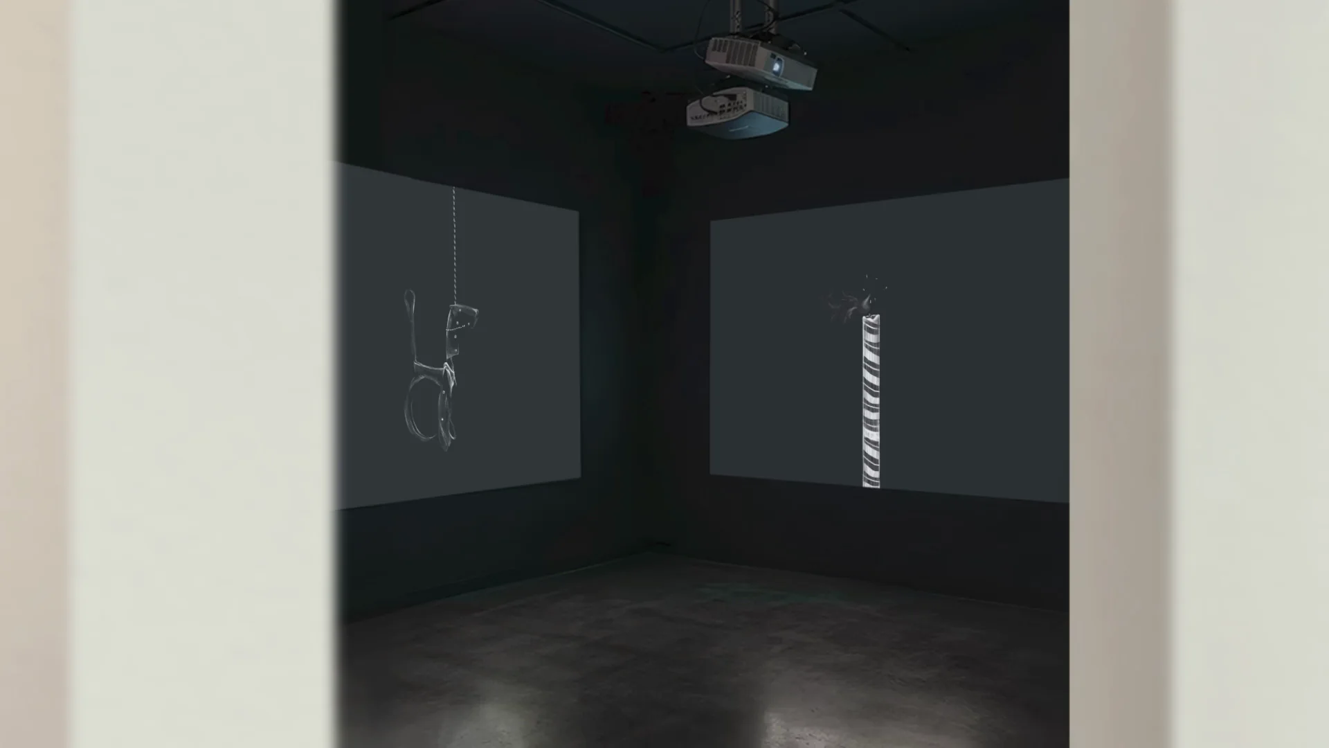 Installation view of abandon / perception