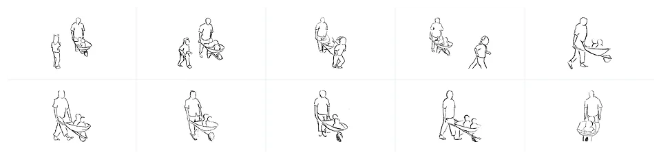 Coaster — the rotoscoped animation, frame by frame