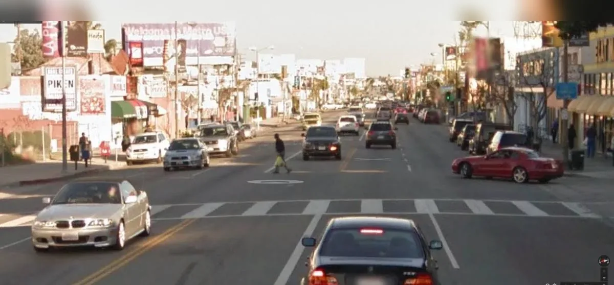 Google Street View frame, Los Angeles