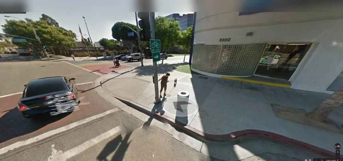 Google Street View frame, Los Angeles
