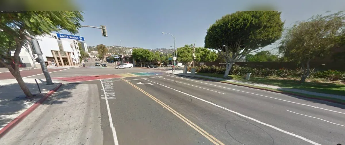 Google Street View frame, West Hollywood