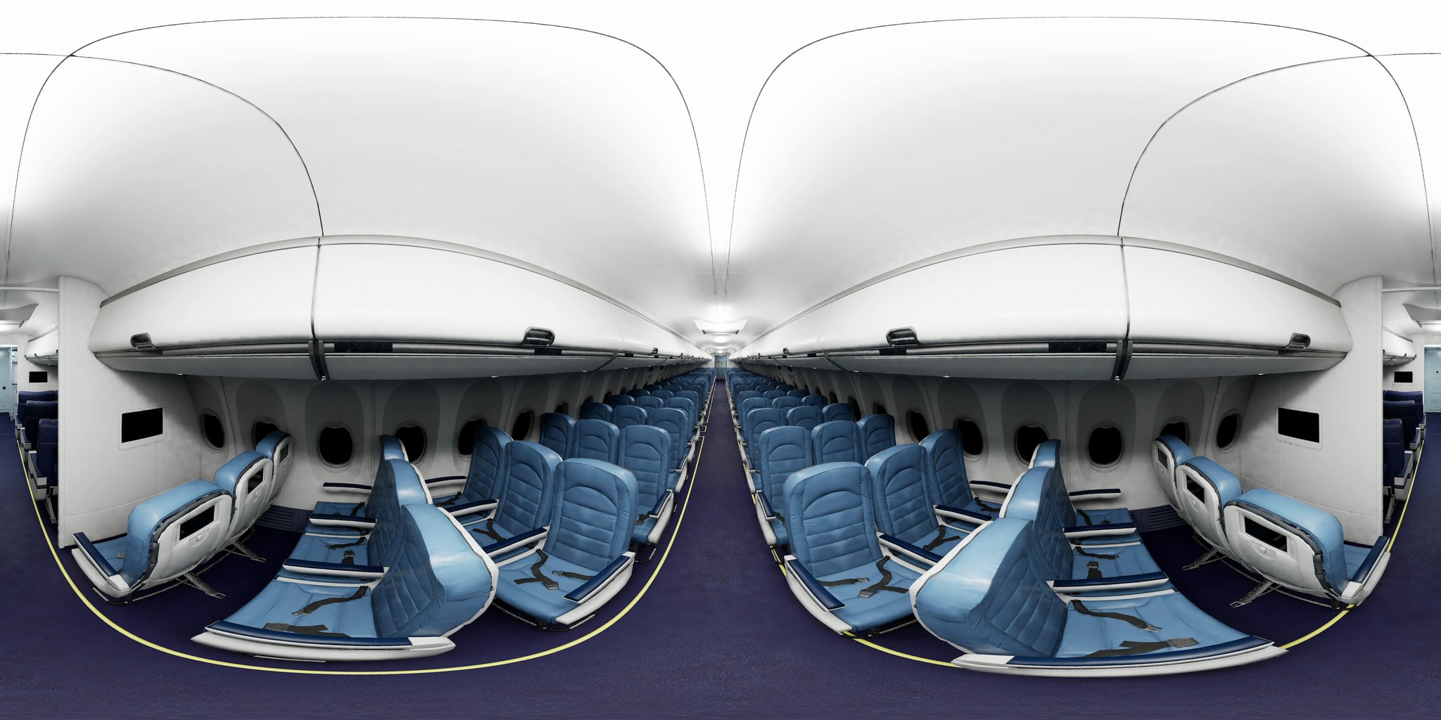 Airline demo — custom R&D environment built to stress-test the CG video pipeline